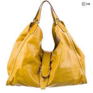 Gucci Mustard Yellow/Green Hobo Bag